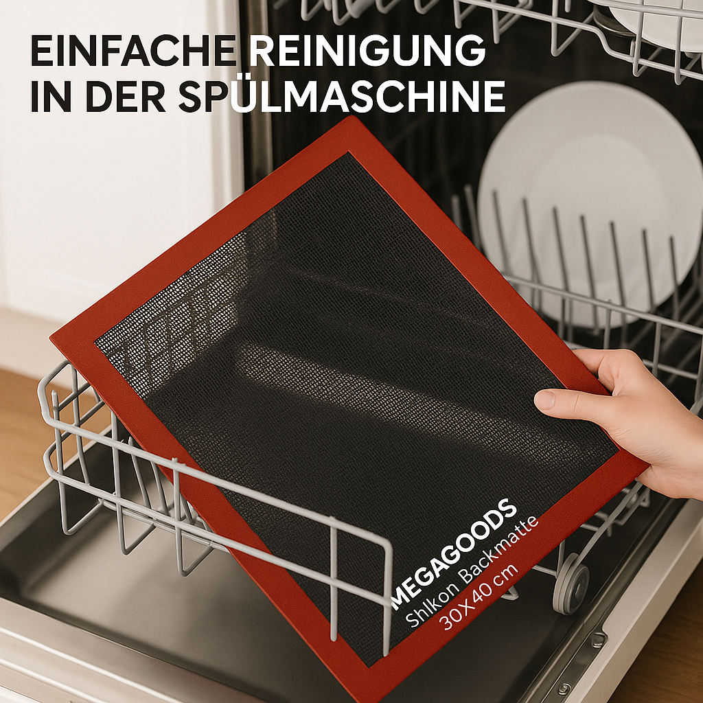 Silikon Backmatte 30x40 cm hitzebeständig für Grill und Ofen DE.