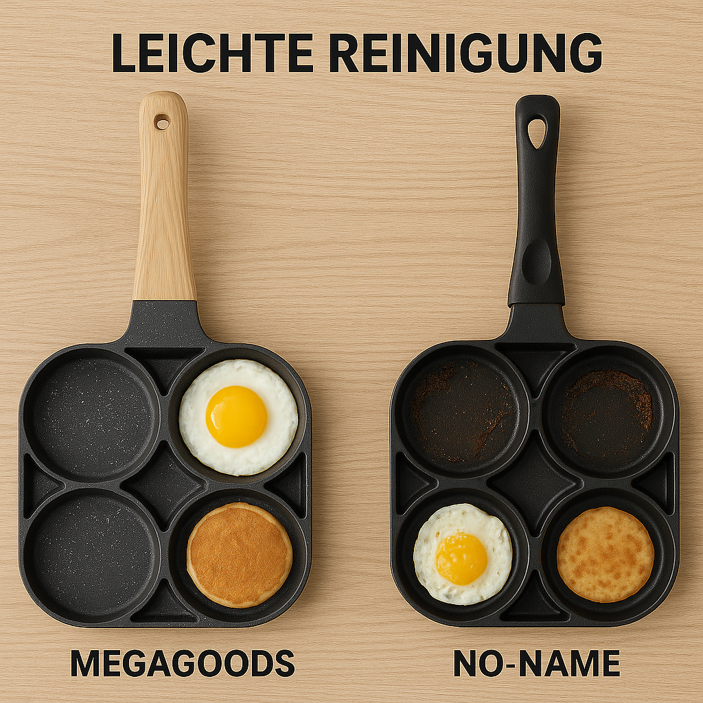Pfannenwender-Set 4er Lochpfanne Antihaft für Eier Burger DE.