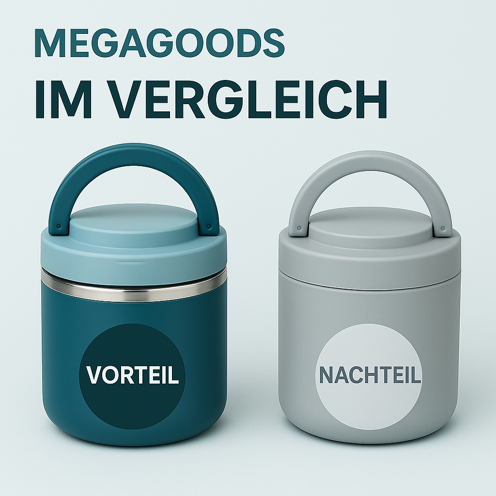 Edelstahl Thermo Lunchbox mit Griff auslaufsicher isoliert DE.