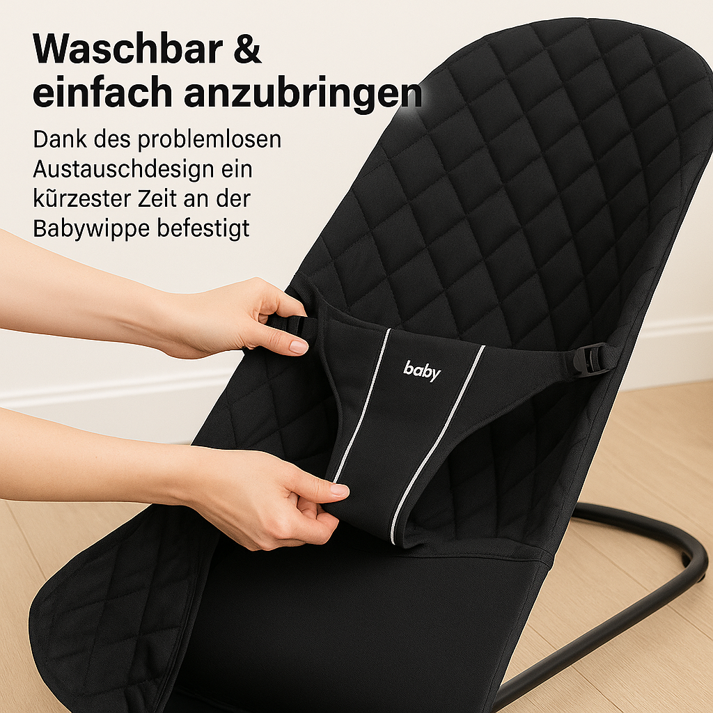 Babywippe Ersatzbezug weich atmungsaktiv für Babyschaukeln DE.
