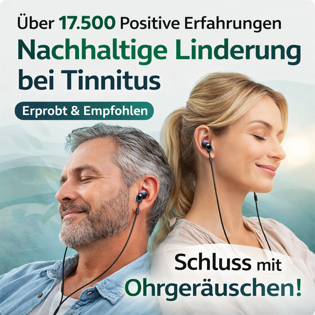 TinniPlug Pro™  Tinnitus Linderung Ohrstöpsel mit Rotlicht - Kabellos & Aufladbar