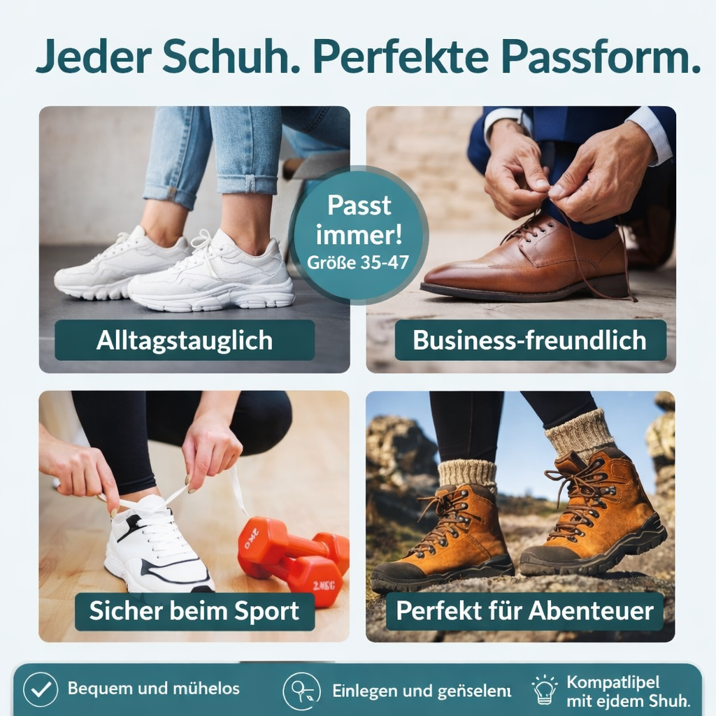 ReliveX™ Magnetische Einlegesohlen Akupressur-Schuheinlagen zur Unterstützung des Fußgewölbes