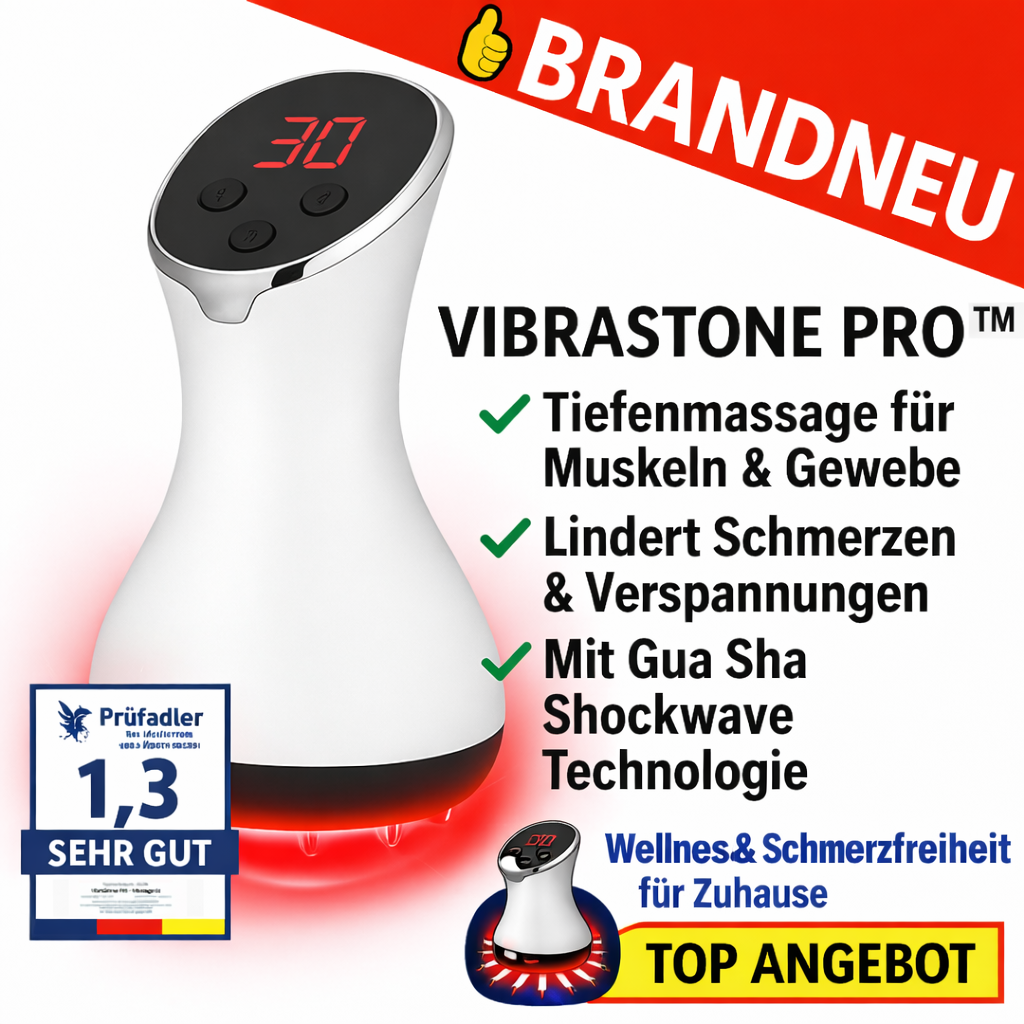 Vibrastone Pro™ Gua-Schockwellen-Massagegerät Stoßwellenmassage Neuropathie Gerät