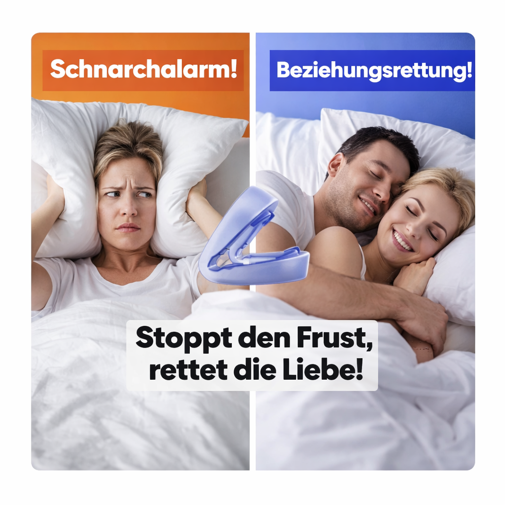 Nuraya™ Anti-Schnarch Mundstück – Schnarchhilfe Schnarchschiene sofort einsetzbar!