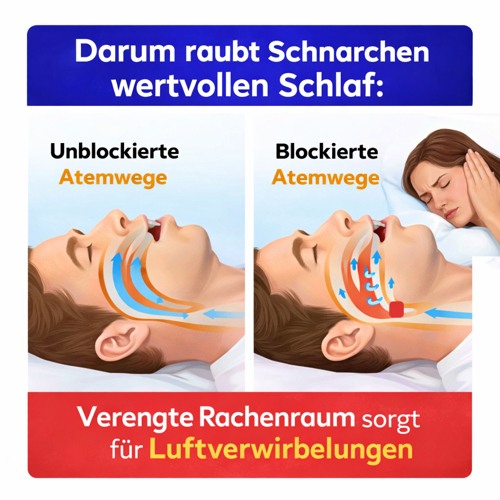 Nuraya™ Anti-Schnarch Mundstück – Schnarchhilfe Schnarchschiene sofort einsetzbar!