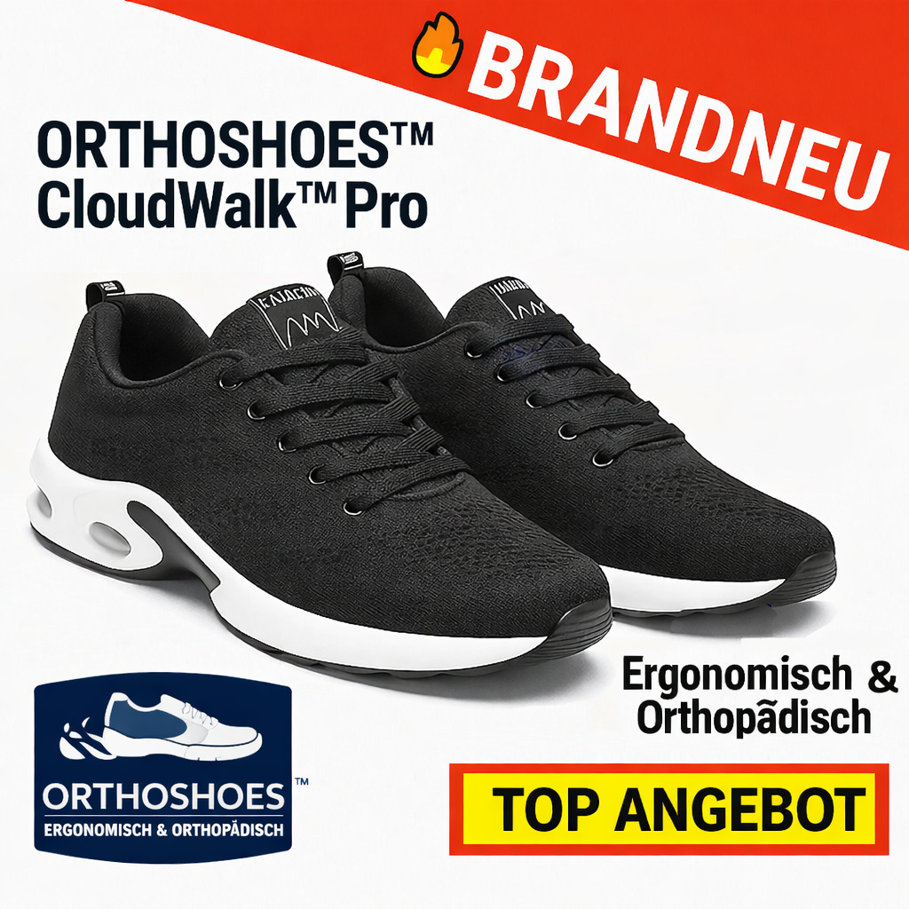 OrthoShoes™ CloudWalk Pro - Ergonomische Orthopädische Schmerzlinderung Schuhe