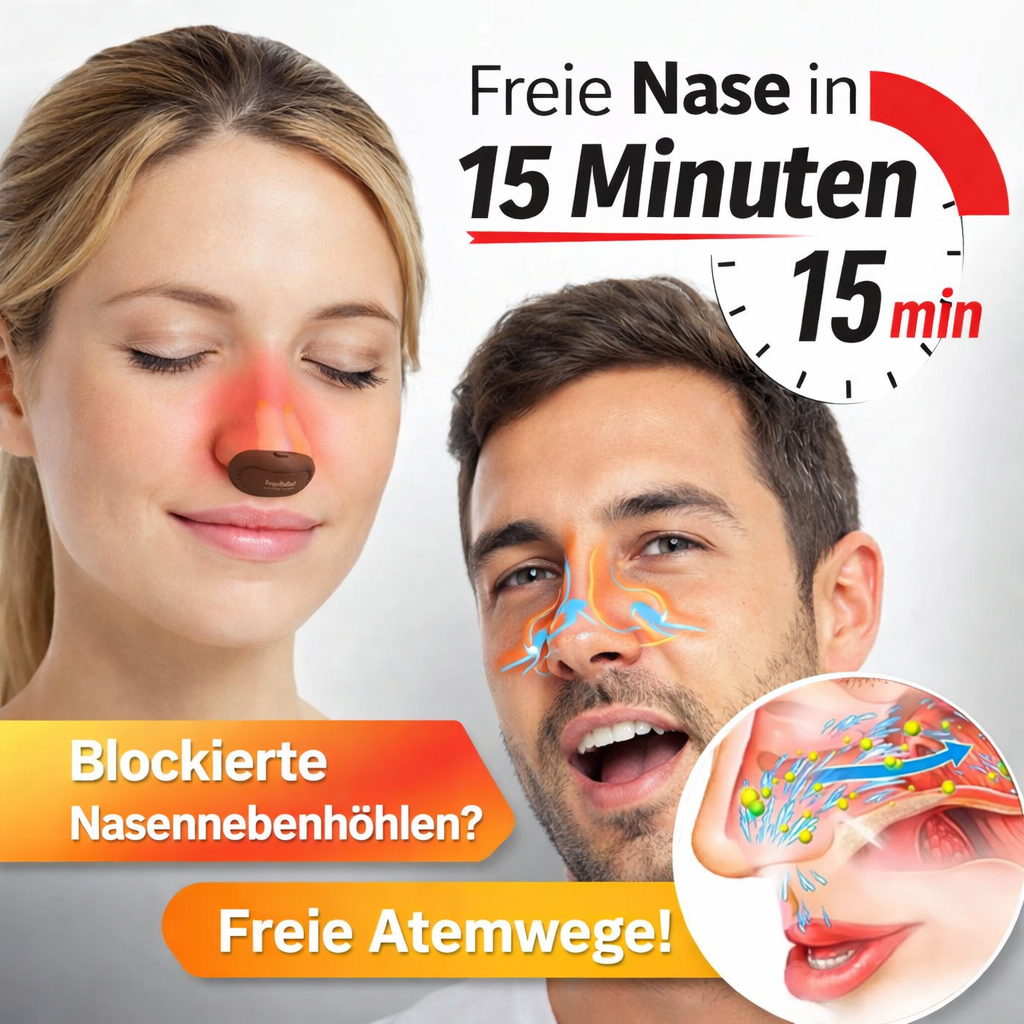 OrthoNasal™ Light - Rotlicht Therapiegerät bei Rhinitis, Sinusitis & angeschwollenen Nebenhöhlen