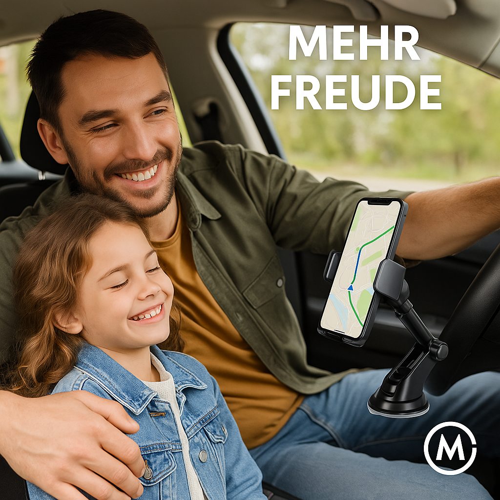 Universal KFZ-Handyhalterung Saugnapf 360° für 4-7" Smartphones DE.