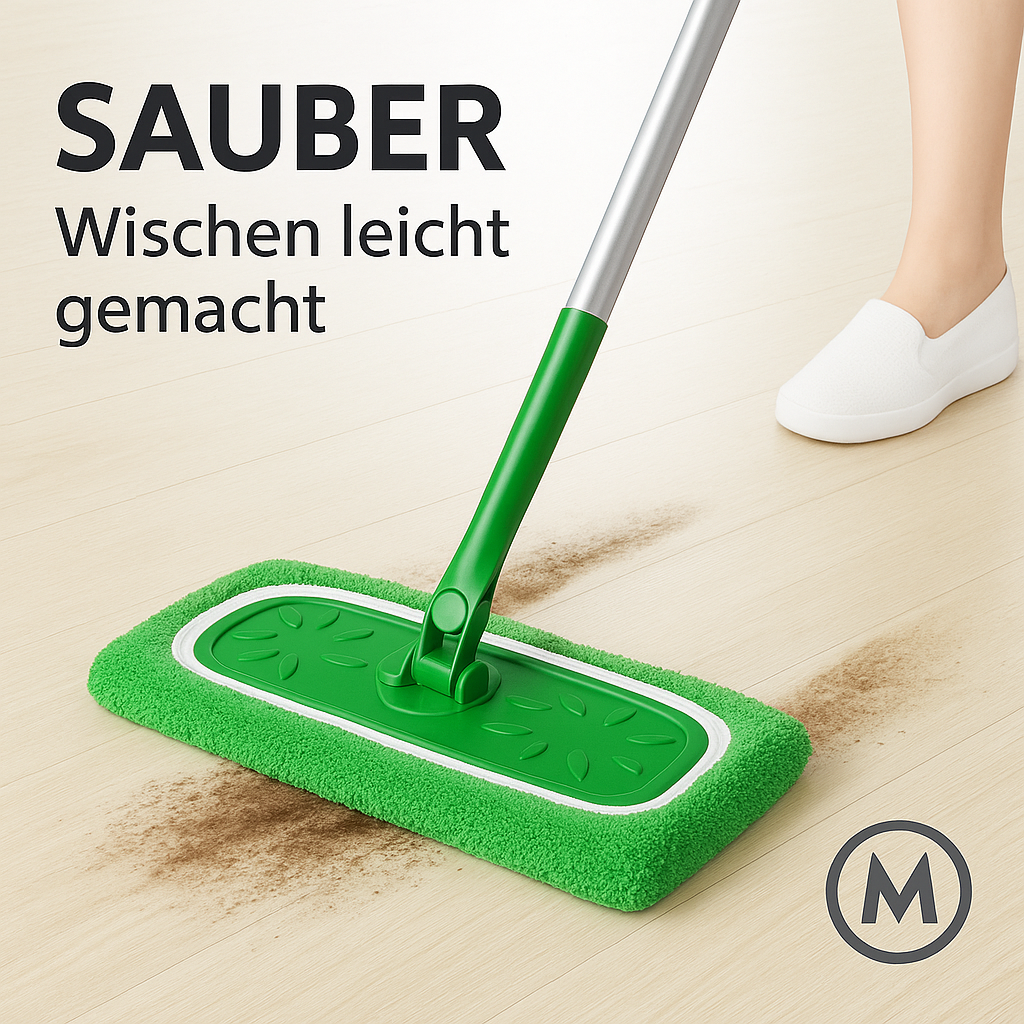 Mikrofaser Wischpads wiederverwendbar für Nass- und Trockenreinigung DE.