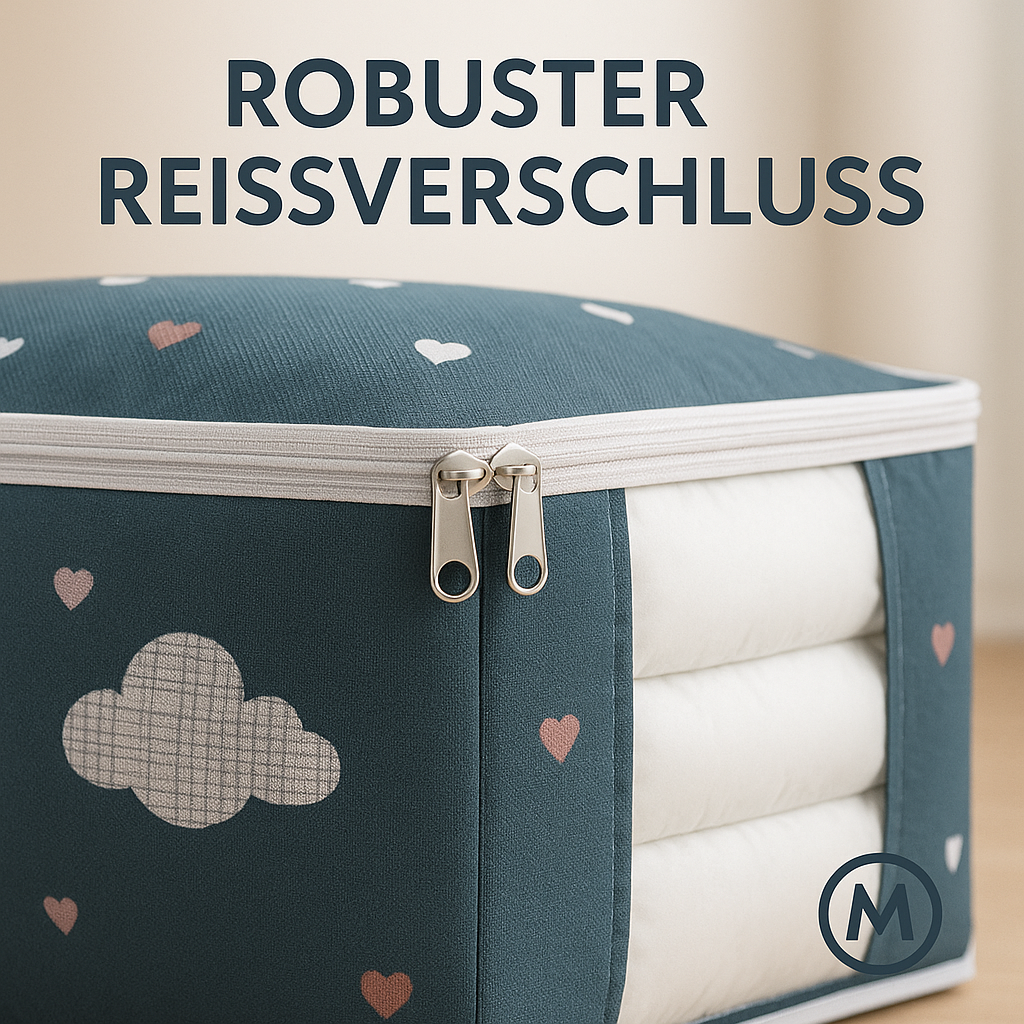 XXL Aufbewahrungstasche Kleidung Decke Bettwäsche faltbar mit Griff DE.