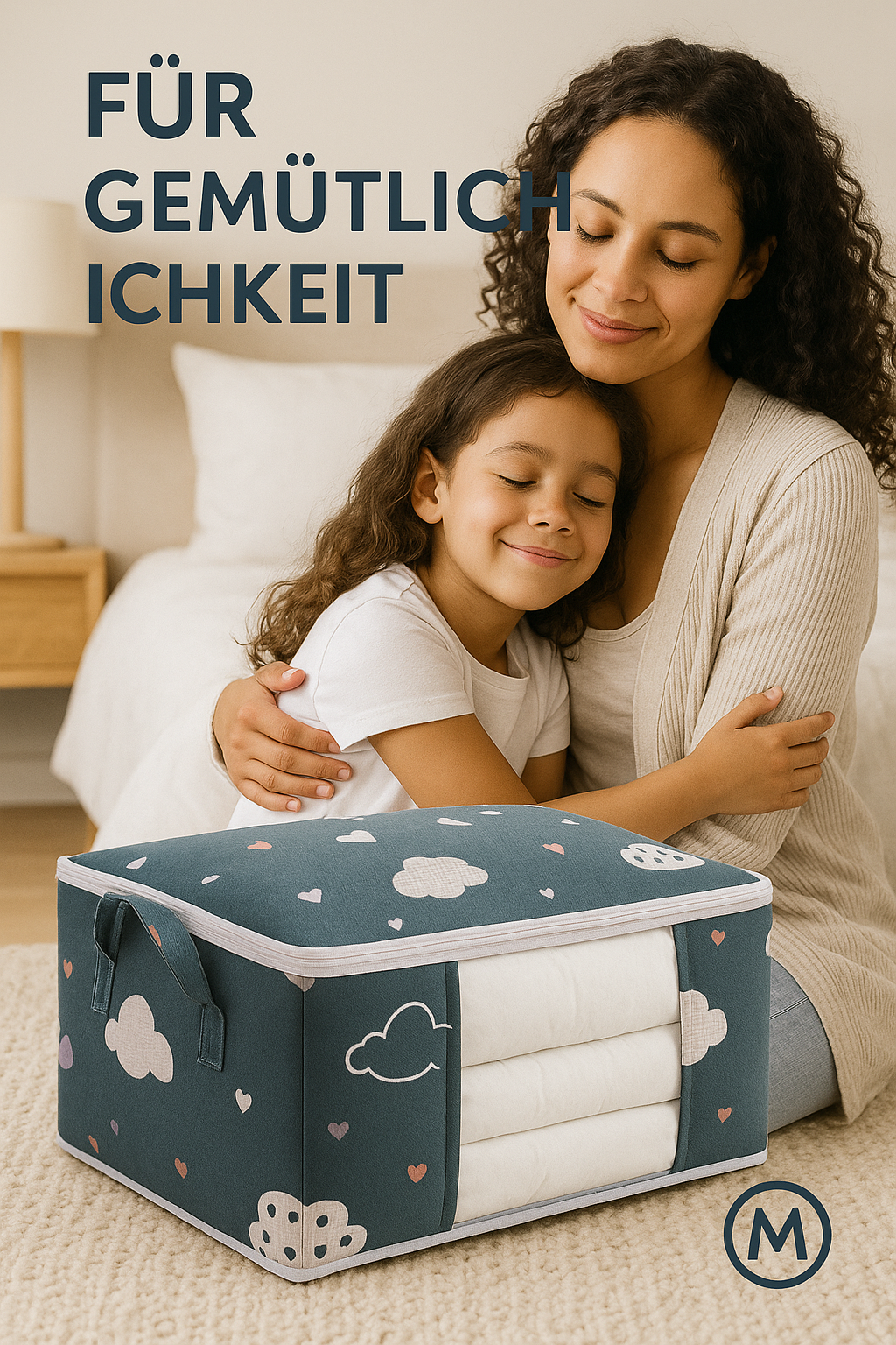 XXL Aufbewahrungstasche Kleidung Decke Bettwäsche faltbar mit Griff DE.