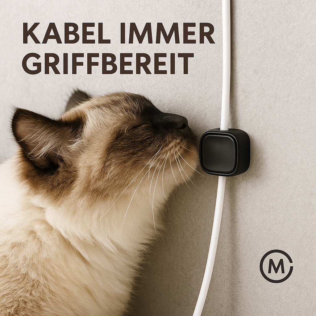 Magnetische Kabelhalterung Set Kabelmanagement Schreibtisch DE.