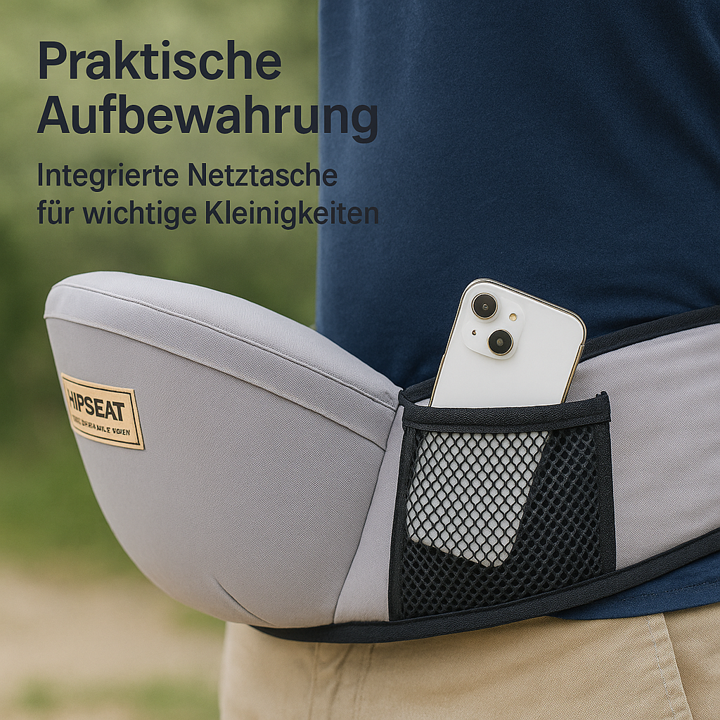 Babytrage Hüftsitz ergonomisch verstellbar für Kleinkinder DE.