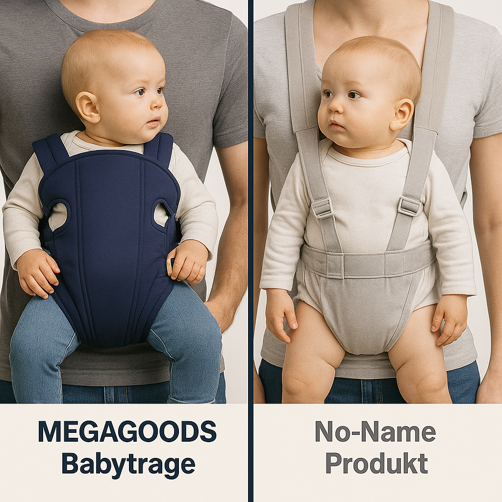 Ergonomische Babytrage atmungsaktiv verstellbar Fronttrage DE.