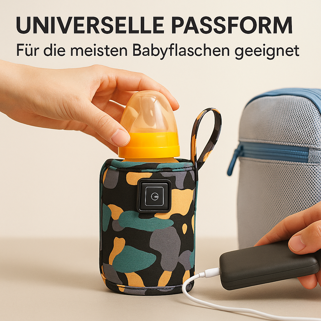 USB Flaschenwärmer isolierte Tasche Baby Stillen Reise DE.