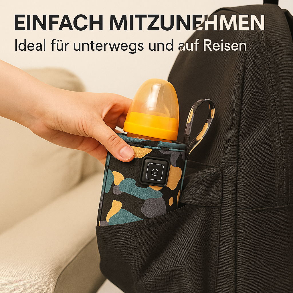 USB Flaschenwärmer isolierte Tasche Baby Stillen Reise DE.