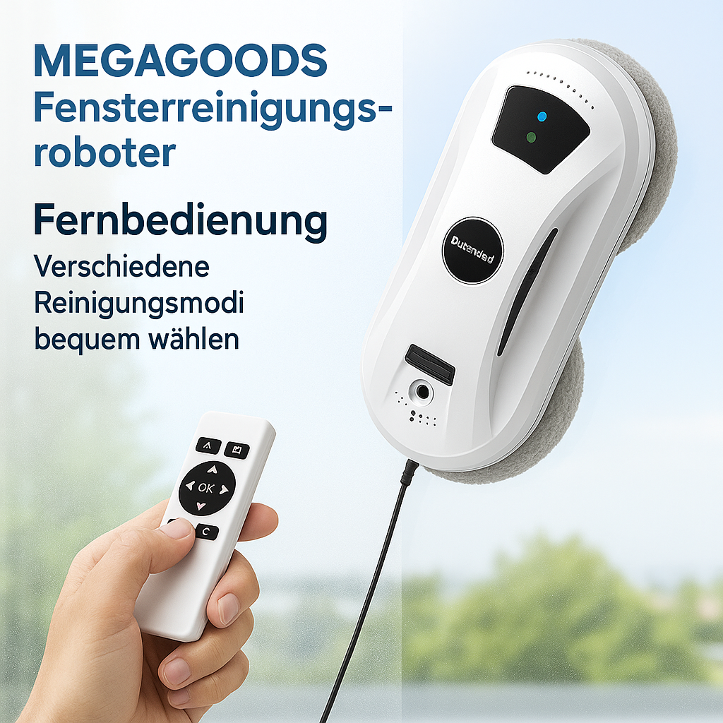 Ultradünner Saugroboter Fensterputzroboter mit Fernbedienung DE.