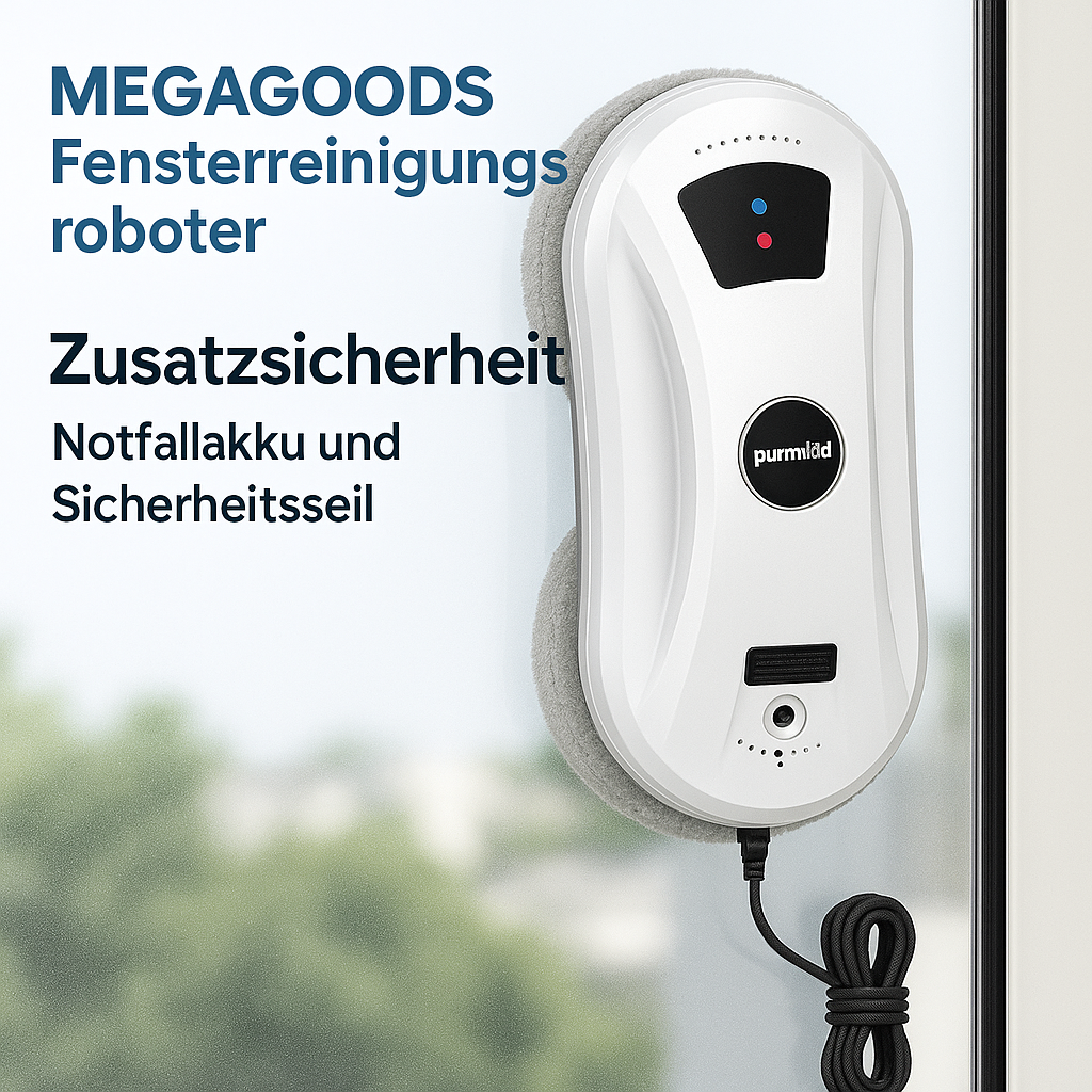 Ultradünner Saugroboter Fensterputzroboter mit Fernbedienung DE.