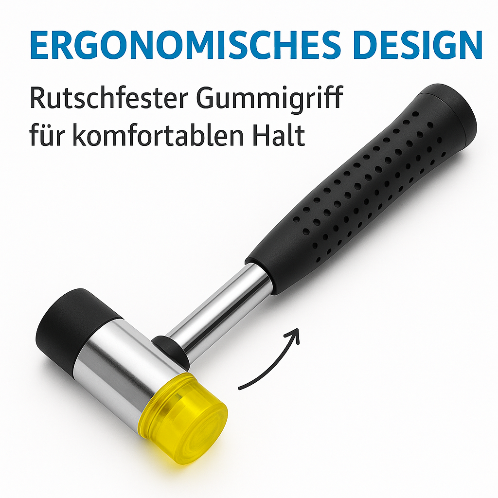 Gitarrenbau Werkzeug Gummihammer doppelseitig für Bunddraht DE.