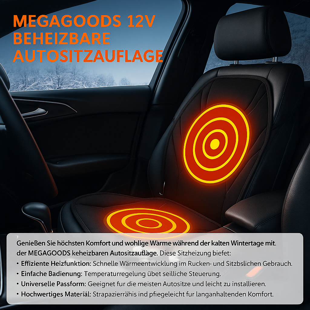 Sitzheizung Autositzheizung beheizbare Sitzauflage Sitzwärmer 12V DE.