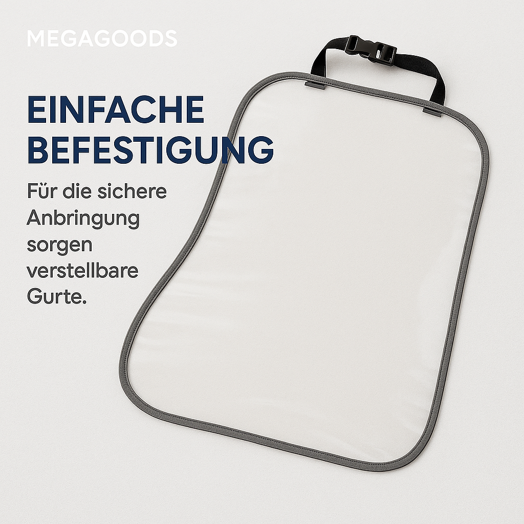 Rücksitzschoner Auto transparent Schutz vor Schmutz und Tritten DE.