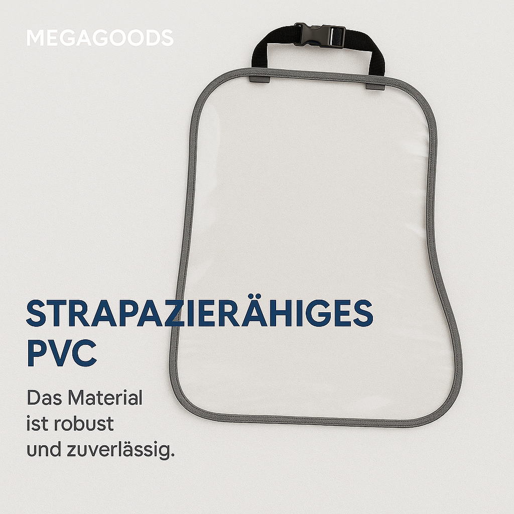 Rücksitzschoner Auto transparent Schutz vor Schmutz und Tritten DE.