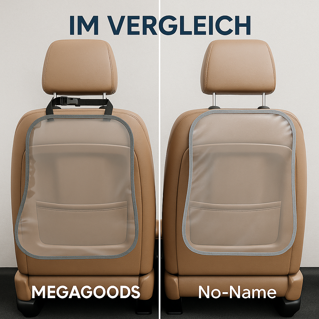 Rücksitzschoner Auto transparent Schutz vor Schmutz und Tritten DE.