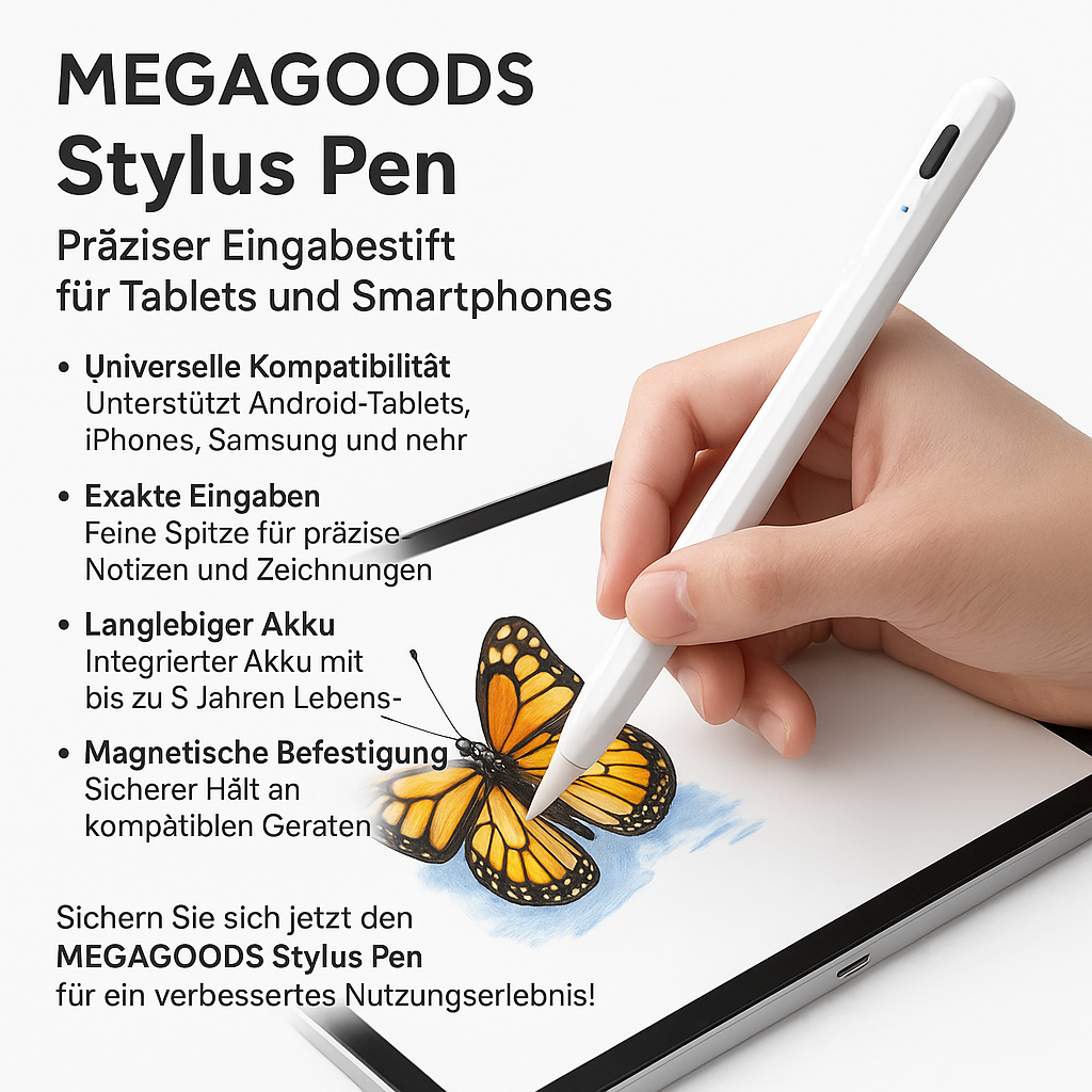 Stylus Pen für Tablet Handy iPhone Samsung iPad Universal Touch DE.