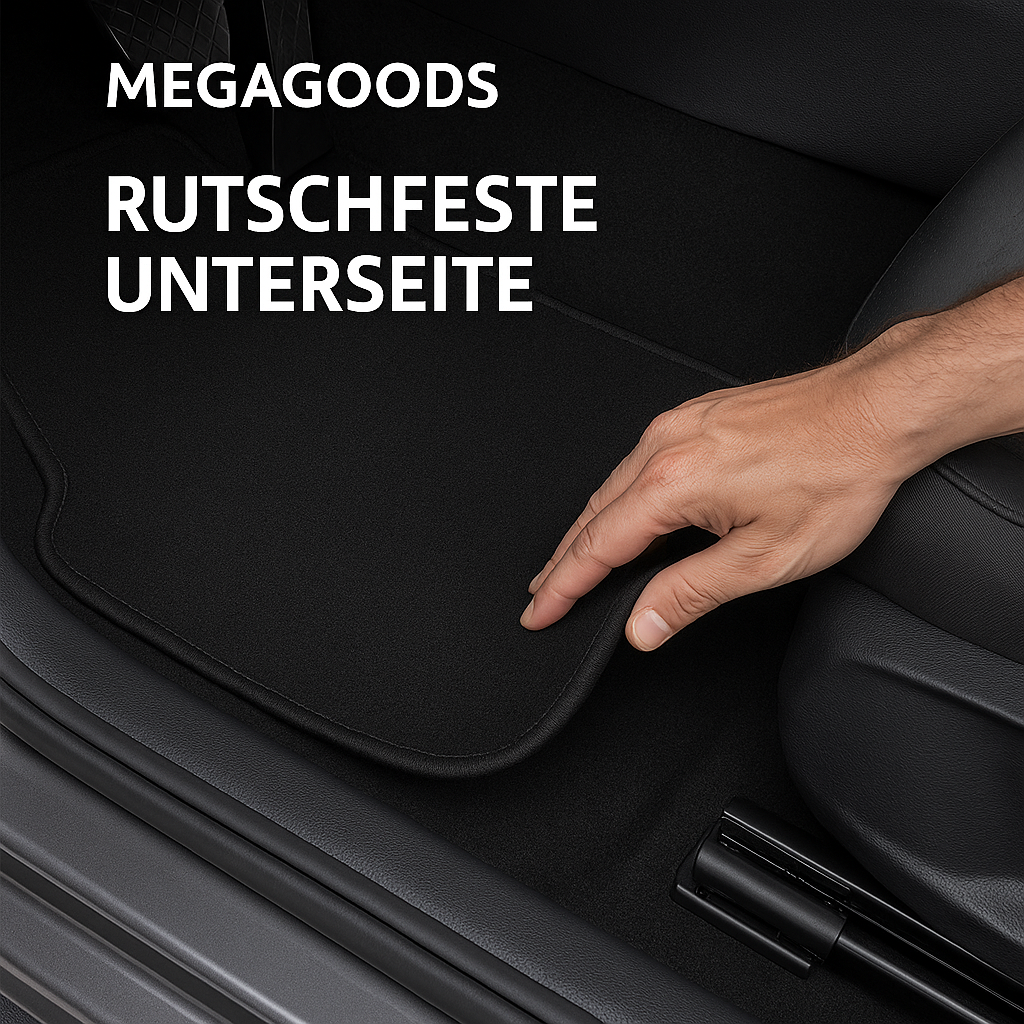 Autofußmatten Set Universal passend für SUV Limousine Van rutschfest DE.