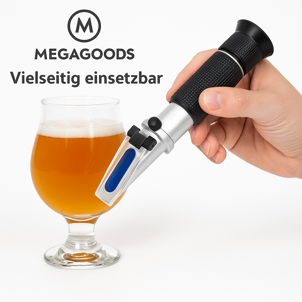Hand-Refraktometer 0-80 % Alkohol für Wein Spirituosen Brauen DE.