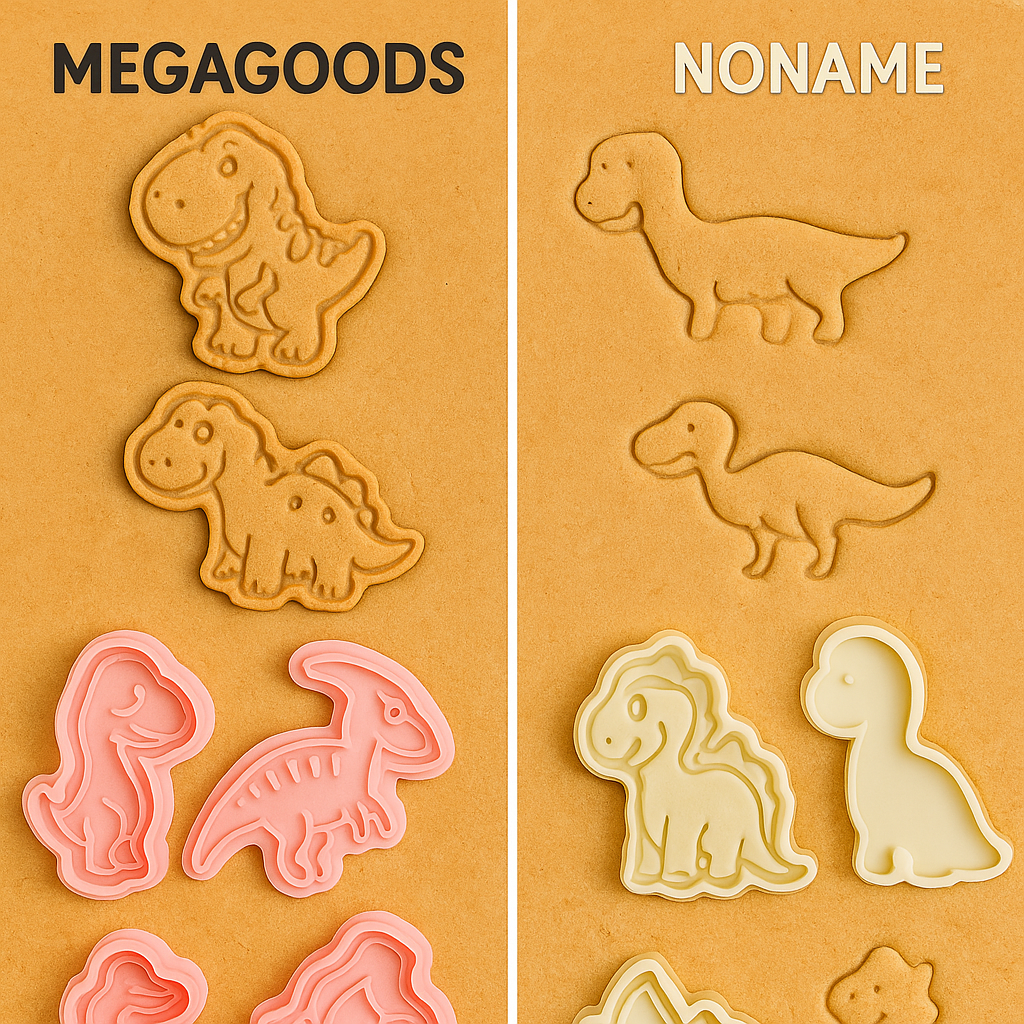 Dinosaurier Ausstechformen 8-tlg Set 3D Kunststoff Backen DE.