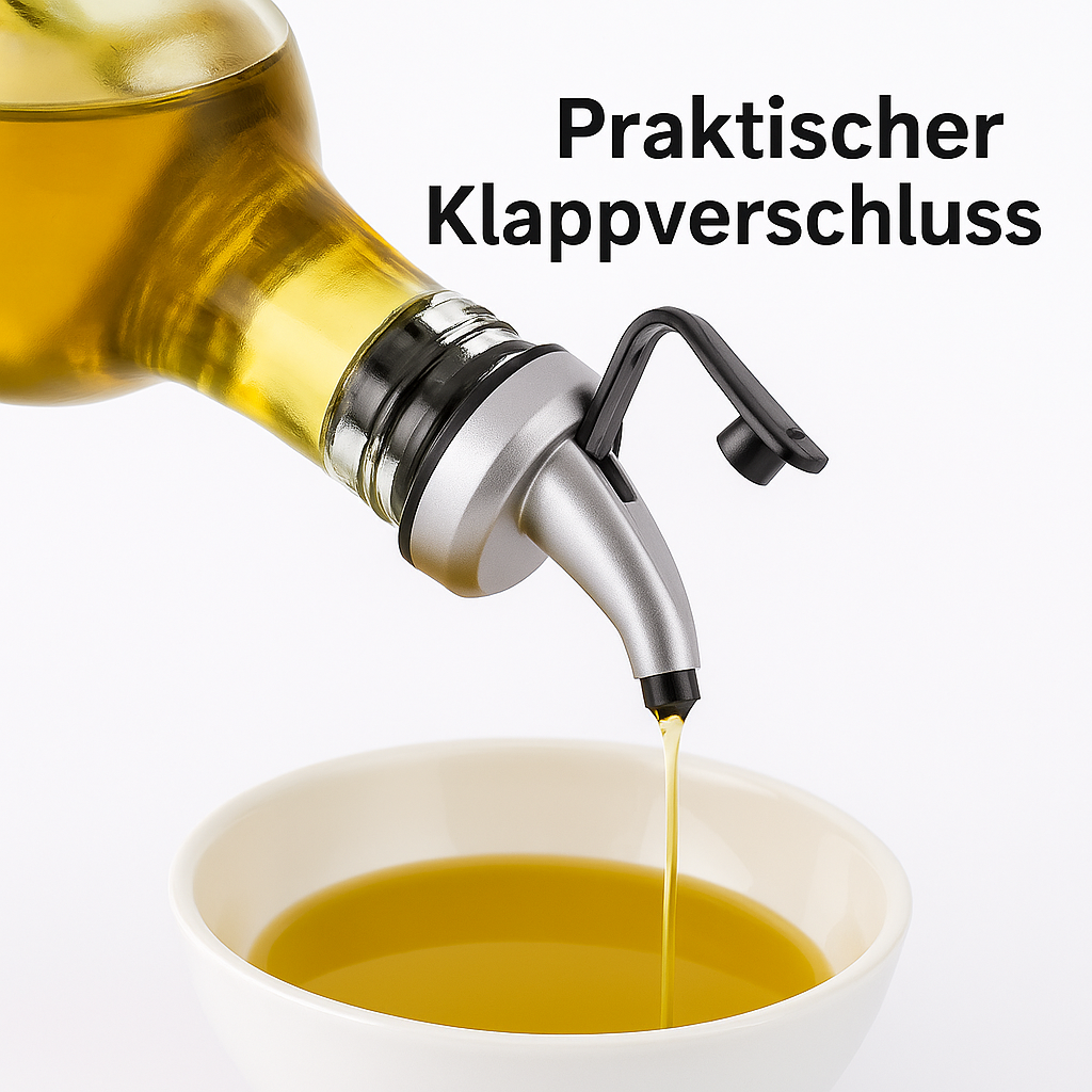Ölflaschen-Ausgießer Silikon Dichtung tropffrei Barzubehör DE.