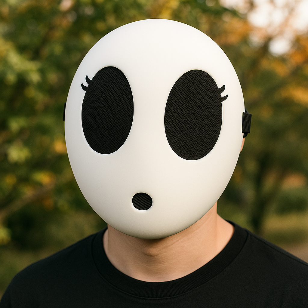 Shy Guy Maske für Cosplay Halloween Party Karneval Unisex Verkleidung DE.