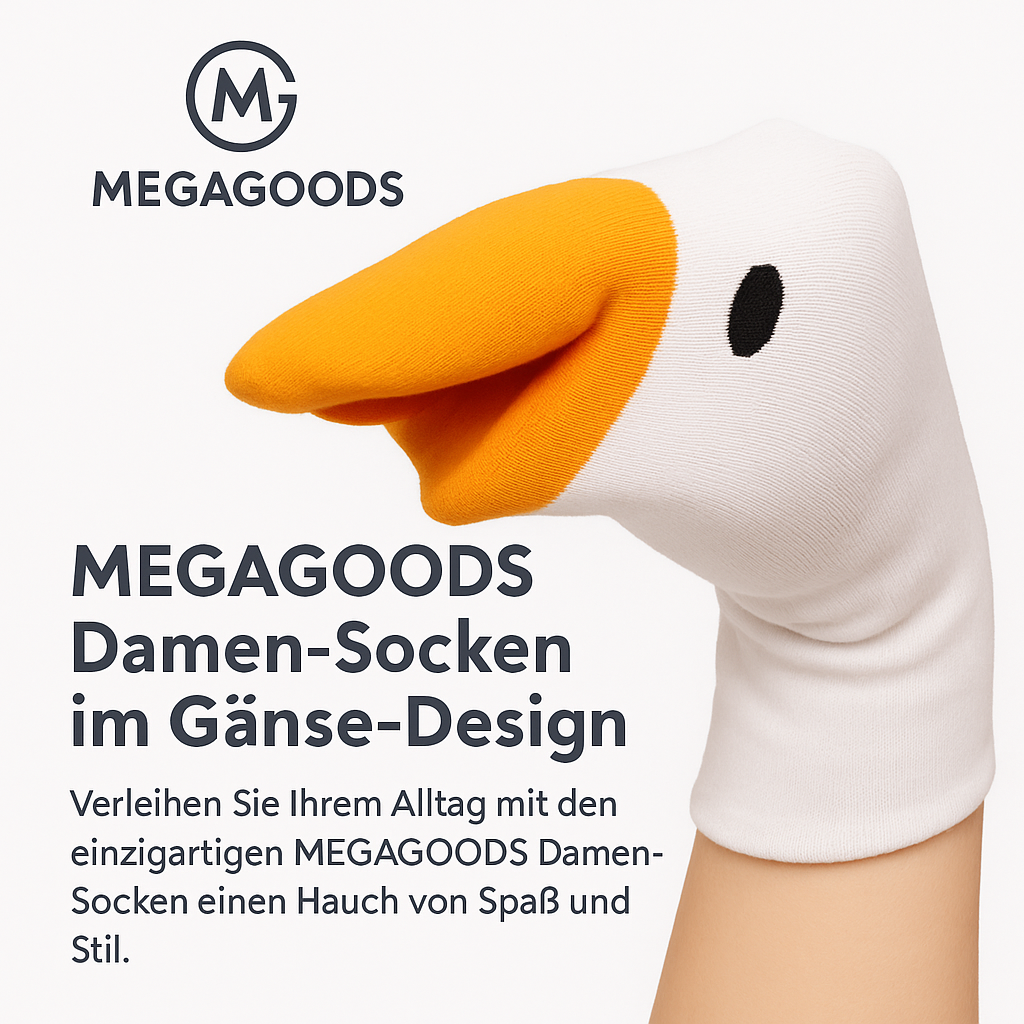 Damen Socken 1 Paar mit Gänse Motiv weich atmungsaktiv modisch DE.