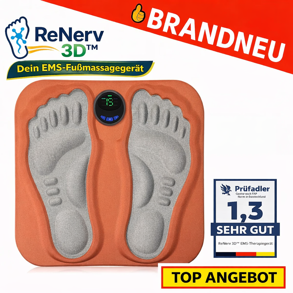 ReNerv 3D™ EMS Fußmassagegerät – gegen Taubheit Kribbeln Nervenschmerzen