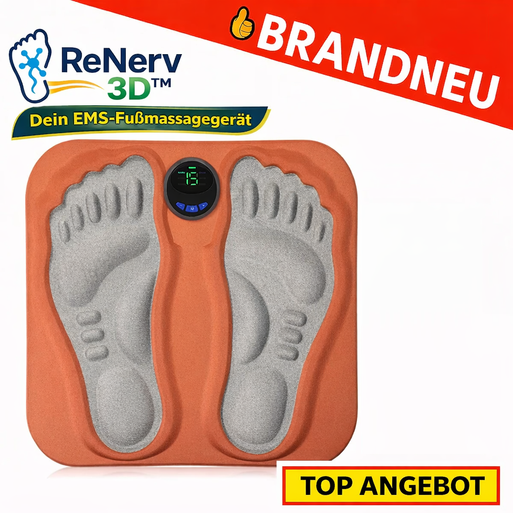 ReNerv 3D™ EMS Fußmassagegerät – gegen Taubheit Kribbeln Nervenschmerzen