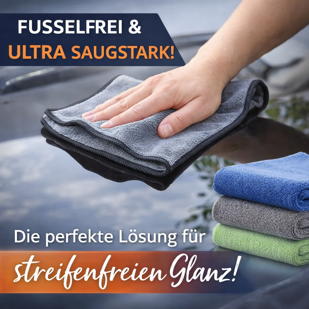 TwistDry™ Trockentuch XXL Wundertuch Mikrofasertuch Poliertuch extrem saugfähig!