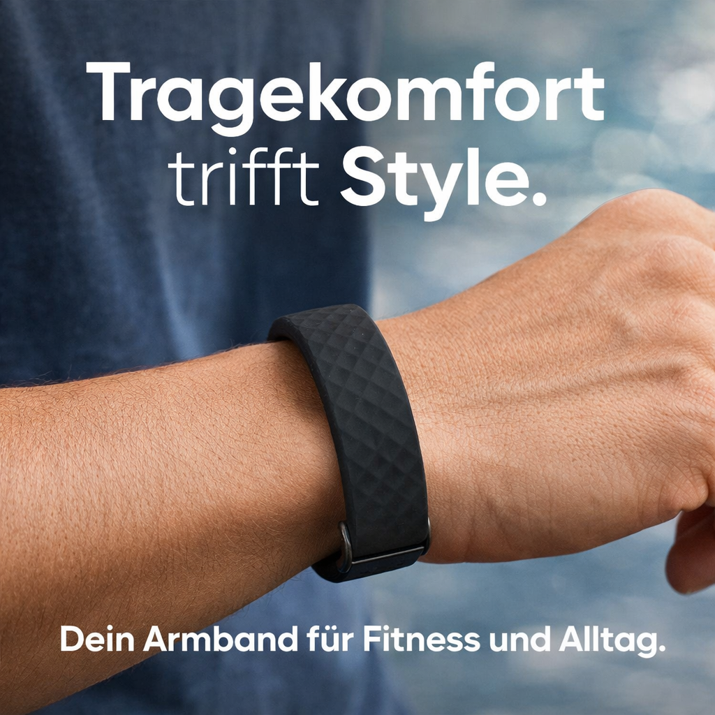 PRO-SLEEP™ Premium Vibrations-Wecker Smartwatch Armbanduhr Schrittzähler Fitness Tracker