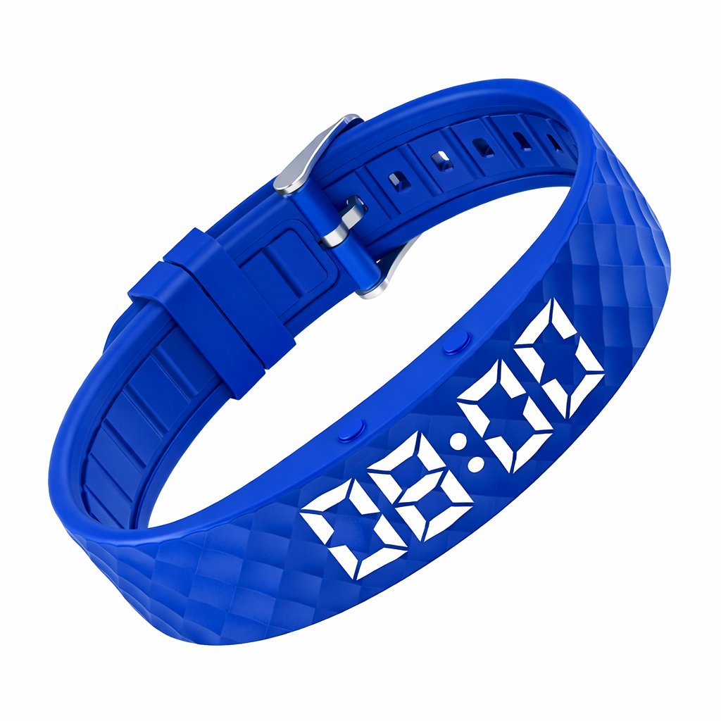 PRO-SLEEP™ Premium Vibrations-Wecker Smartwatch Armbanduhr Schrittzähler Fitness Tracker