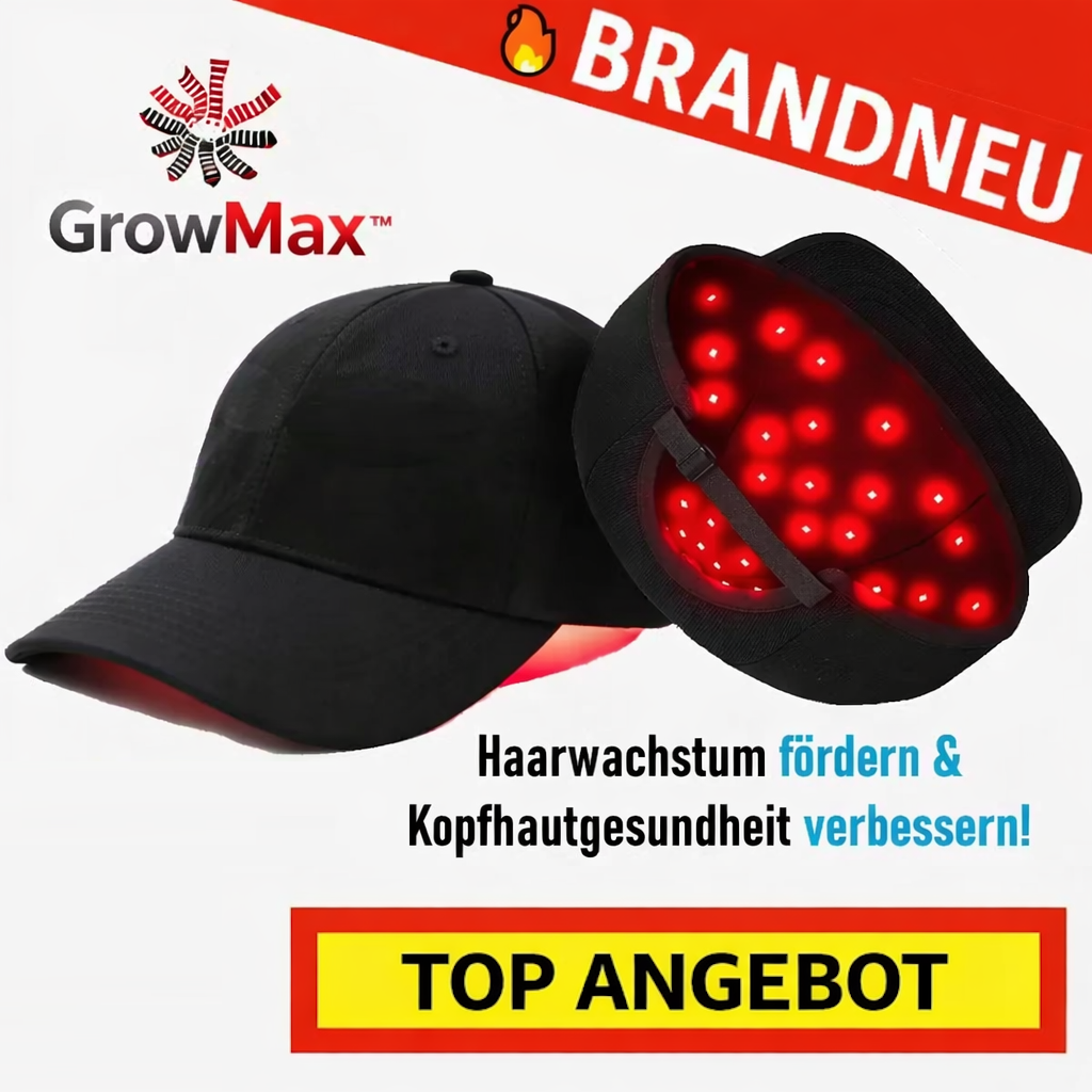 GrowMax™ LED Laser Cap Haarkappe - Förderung Haarwuchs & Vorbeugung Haarausfall!