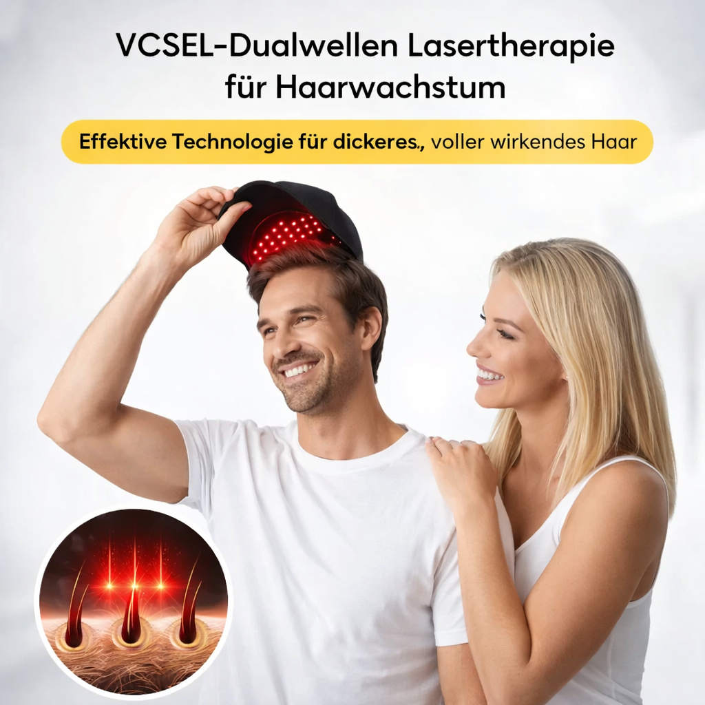 GrowMax™ LED Laser Cap Haarkappe - Förderung Haarwuchs & Vorbeugung Haarausfall!