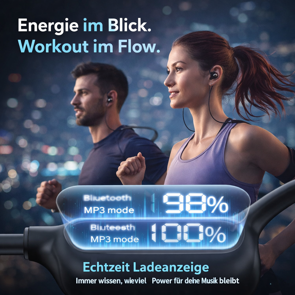 Cranovib™ Knochenschall Kopfhörer Knochenleitung Ohrhörer Bluetooth Open Ear wasserdicht