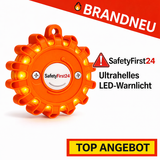 Safety First 24™ Warnleuchte Warnblitzer Signallicht Warnblinker Notfallleuchte