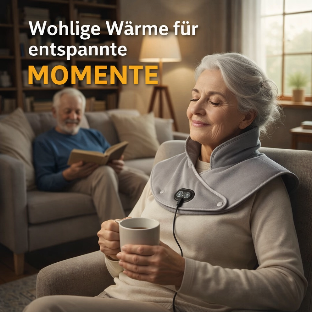 WARMLY™ Pro | Massage Wärmekissen Nackenwärmer Nackenheizkissen Heizdecke Schulter Nacken