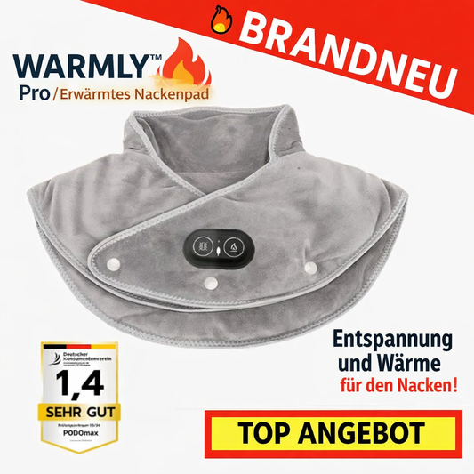 WARMLY™ Pro | Massage Wärmekissen Nackenwärmer Nackenheizkissen Heizdecke Schulter Nacken