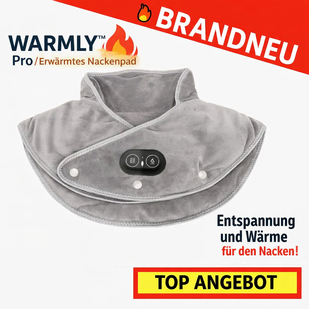 WARMLY™ Pro | Massage Wärmekissen Nackenwärmer Nackenheizkissen Heizdecke Schulter Nacken