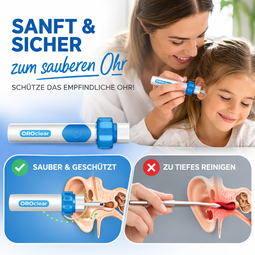OROclear™ Elektrischer Ohrenreiniger Ohrenschmalz Entferner Ohr Wachs Reiniger