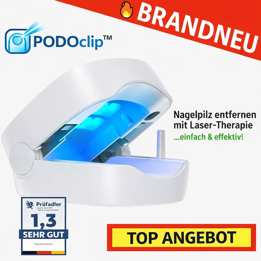 PODOclip™ LLLT Nagelpilztherapie Nagelpilz Laser Behandlung Nagelpilz schnell entfernen