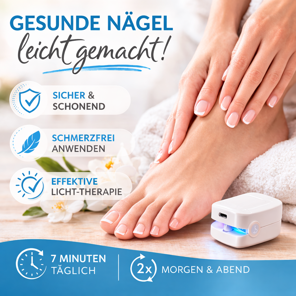 PODOclip™ LLLT Nagelpilztherapie Nagelpilz Laser Behandlung Nagelpilz schnell entfernen