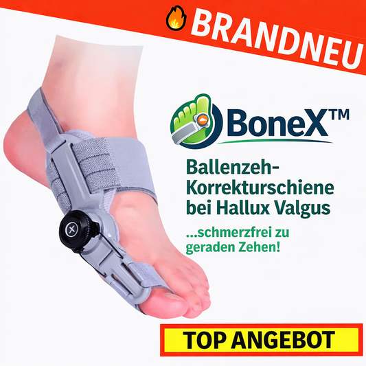 BoneX™ Ballenzeh Korrekturschiene Zehen Korrektur Zehenspreizer Hallux Valgus Bandage Orthese